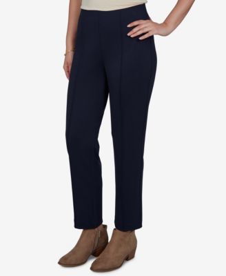 Ruby Rd. Petite Hollywood Waist Pull-On Ponte Straight Pants