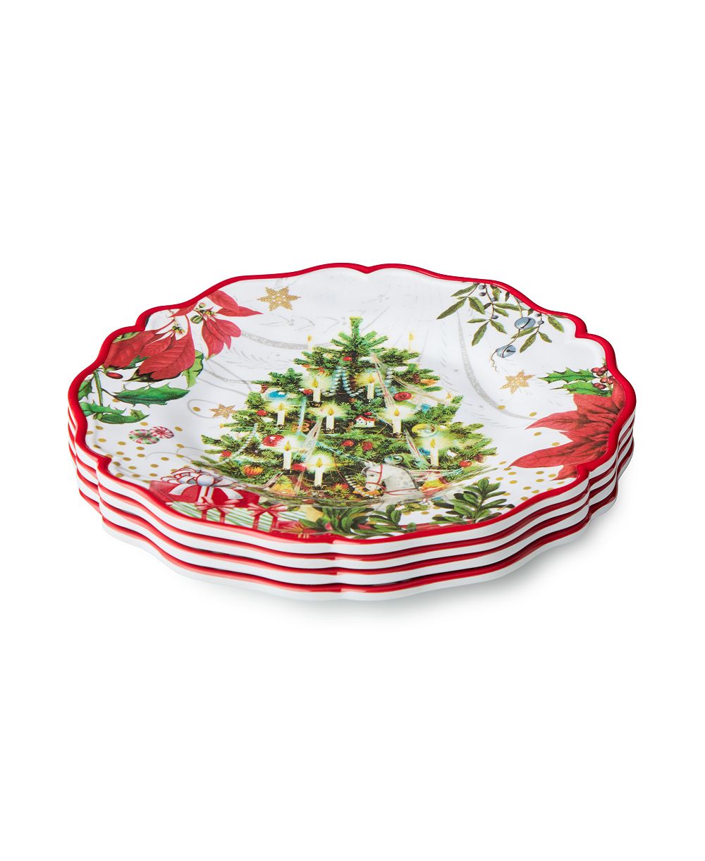 Набор меламиновых салатников Certified International Santa's Delivery, 4 шт.
