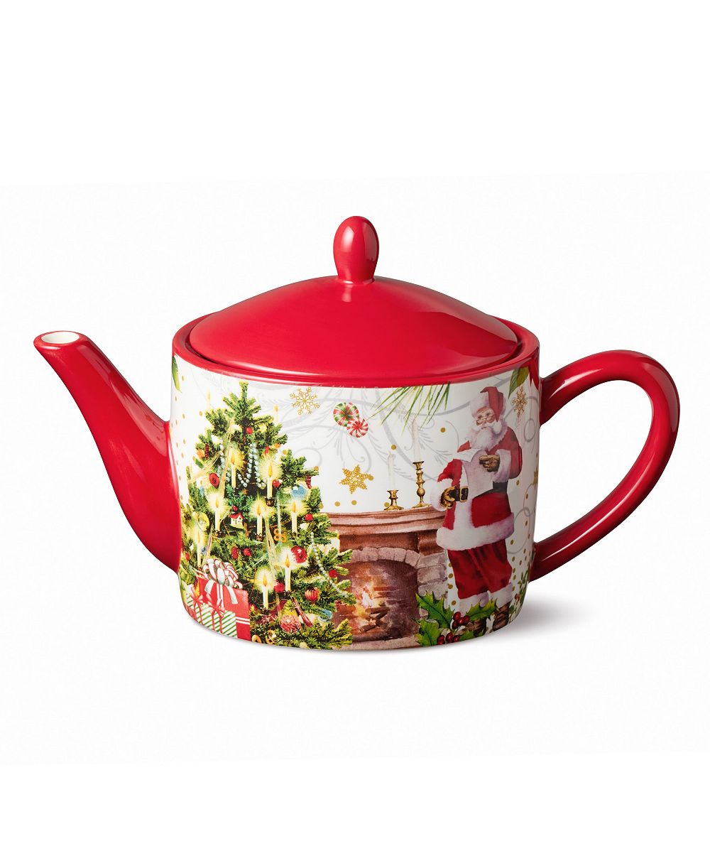 Керамический заварочный чайник Certified International Santa's Delivery 9"