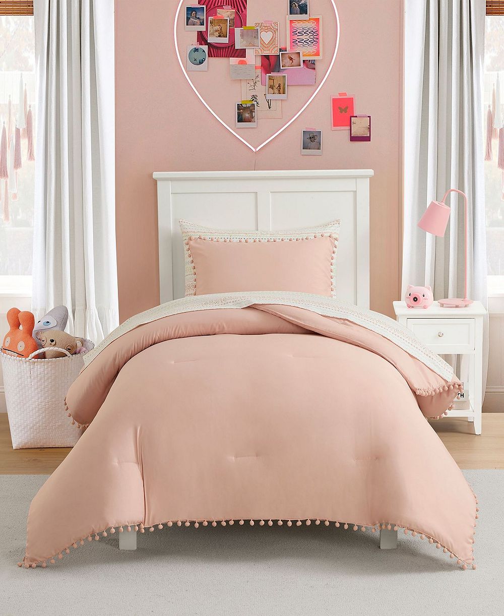 Детский комплект постельного белья Sweet Home Collection «Помпоны», 5 предметов, размер Twin