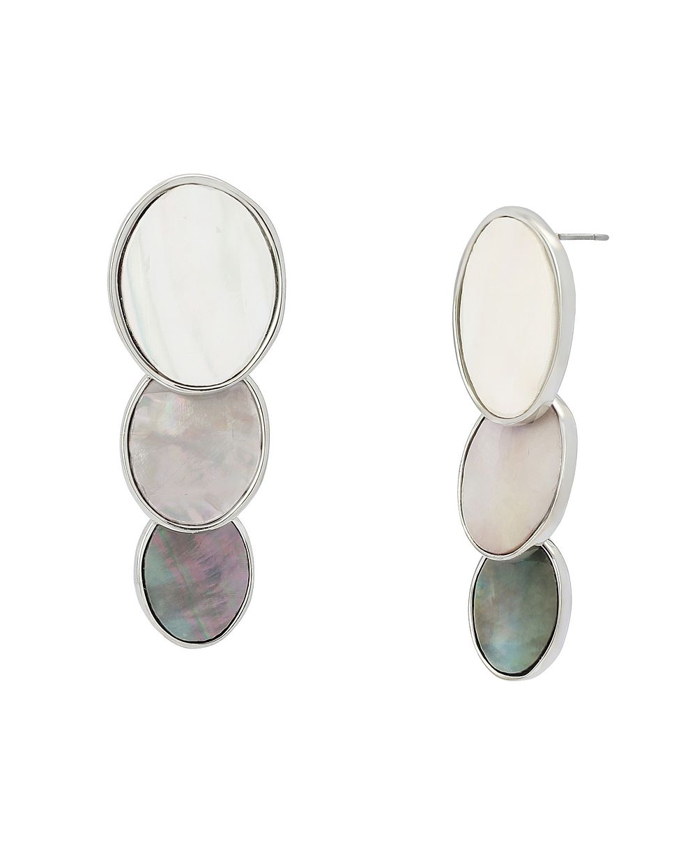 Серьги Robert Lee Morris Soho Imitation Pearl Oval Linear
