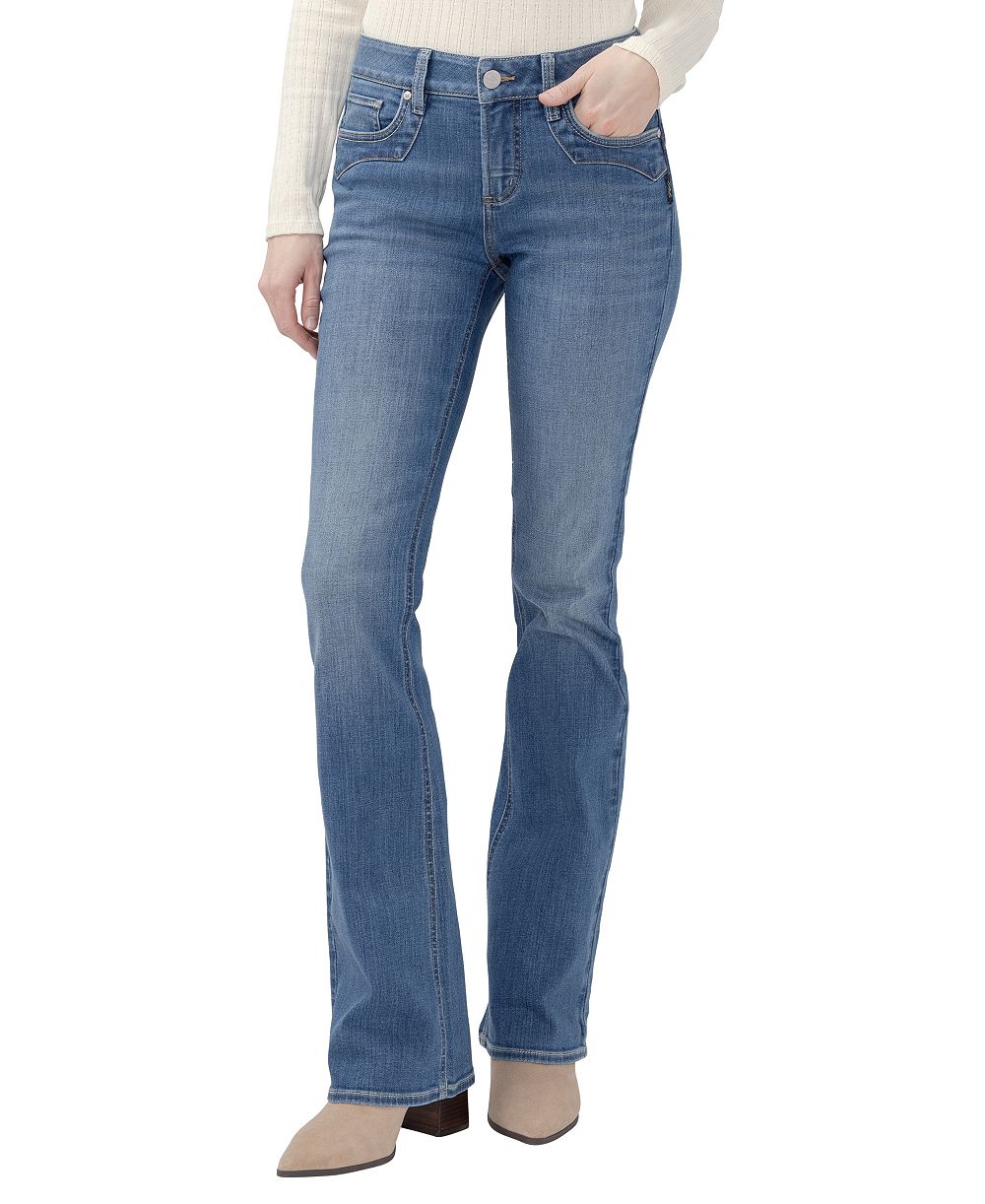 Silver Jeans Co. Women's Elyse Mid-Rise Boot-Cut Stretch Jeans