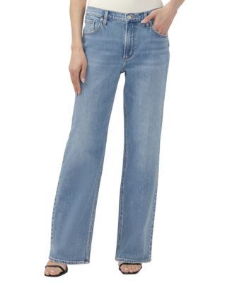 Silver Jeans Co. Женские джинсы Baggy Bootcut с высокой посадкой из хлопковой смеси