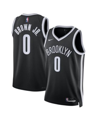 Nike Men's and Women's Mikel Brown Jr. Black Brooklyn Nets Swingman Icon Edition-Jersey