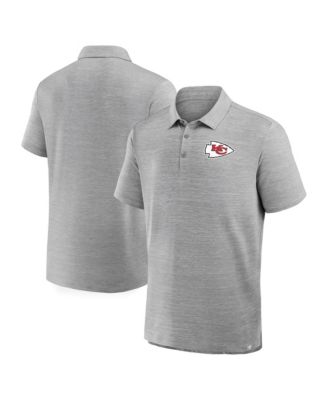 Мужское поло Fanatics Heather Gray Kansas City Chiefs Clutch