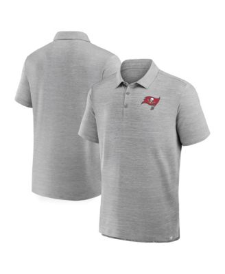 Fanatics Men's Heather Gray Tampa Bay Buccaneers Clutch Polo Shirt