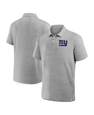 Мужская поло-рубашка Fanatics цвета «меланж серый» с принтом «New York Giants Clutch»