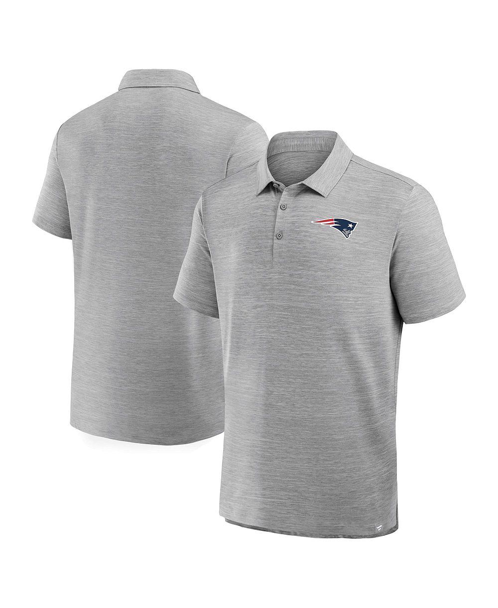 Fanatics Men's Heather Gray New England Patriots Clutch Polo Shirt