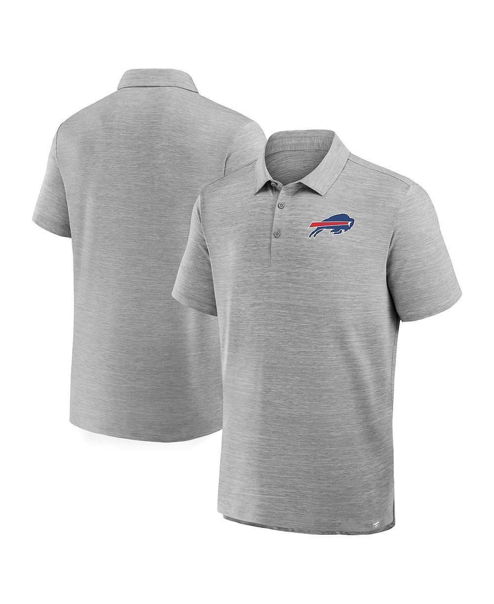 Fanatics Men's Heather Gray Buffalo Bills Clutch Polo Shirt