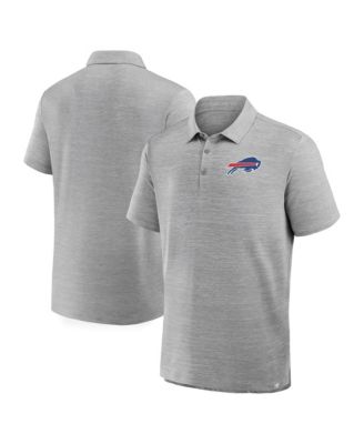 Fanatics Men's Heather Gray Buffalo Bills Clutch Polo Shirt