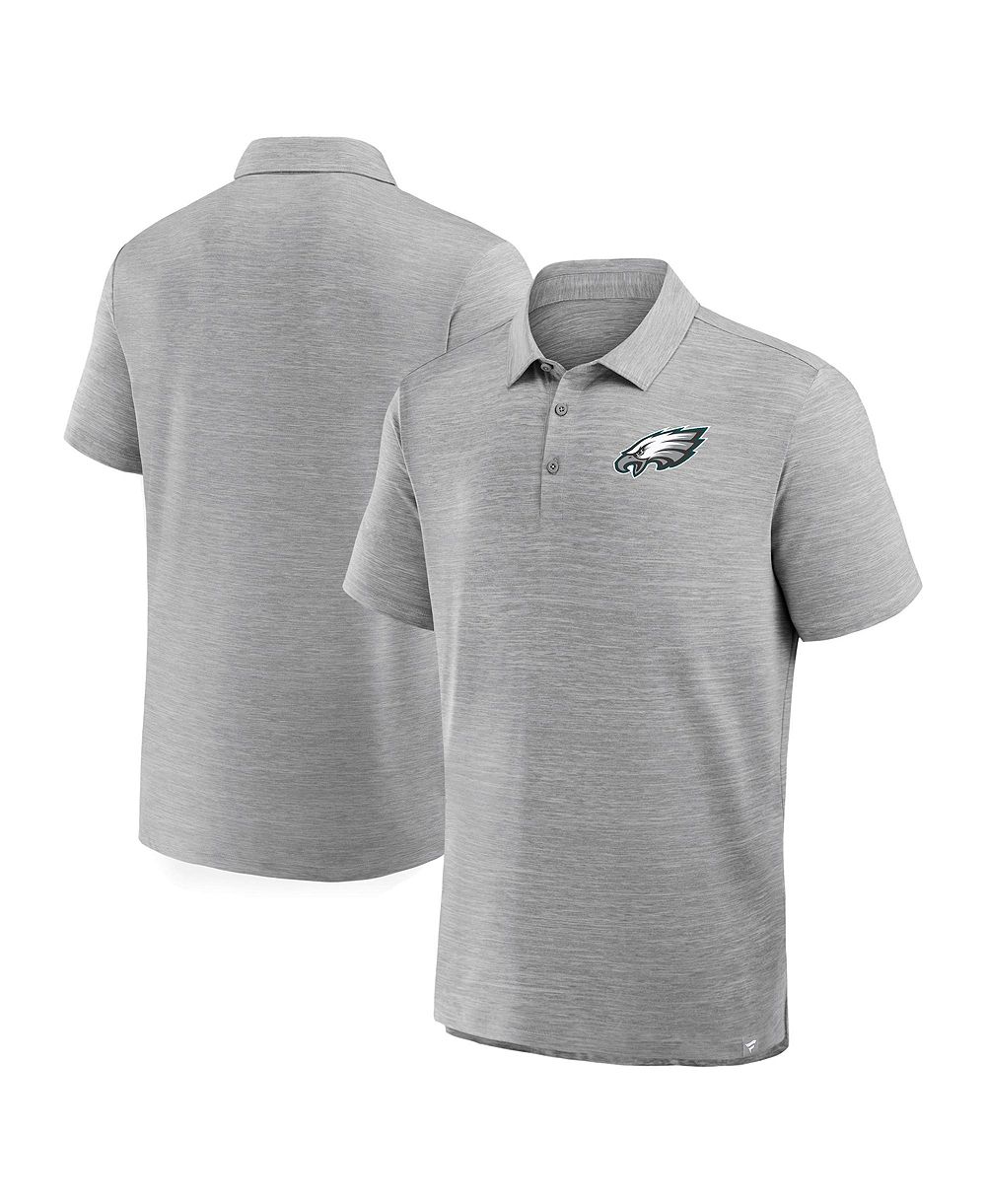 Мужская поло Fanatics Heather Gray Philadelphia Eagles Clutch