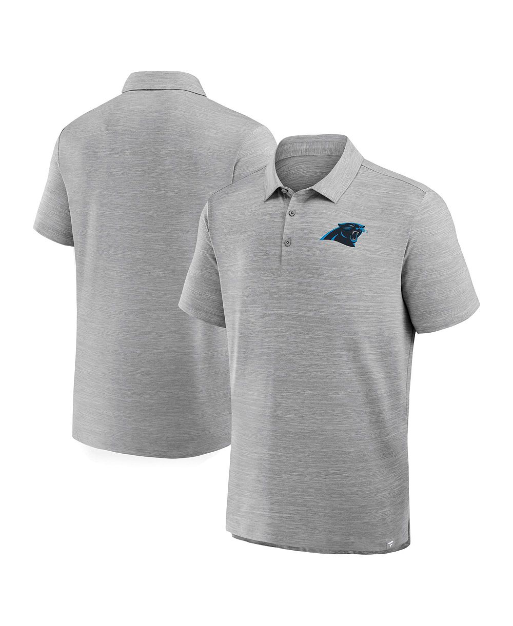 Fanatics Men's Heather Gray Carolina Panthers Clutch Polo Shirt