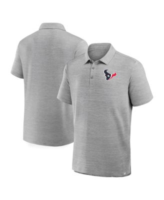 Fanatics Men's Heather Gray Houston Texans Clutch Polo Shirt