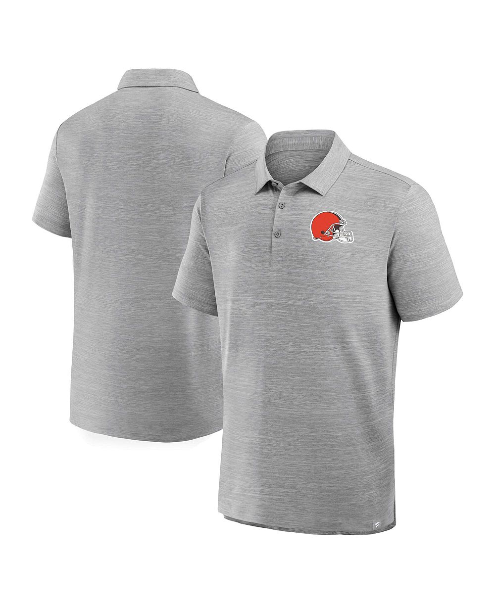 Fanatics мужская поло-рубашка Clutch Heather Gray Cleveland Browns