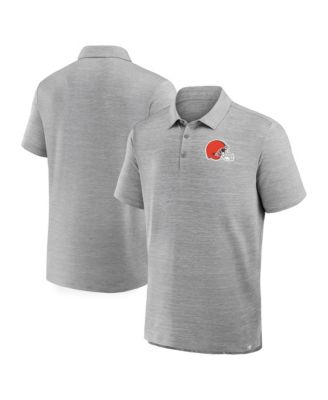 Fanatics мужская поло-рубашка Clutch Heather Gray Cleveland Browns