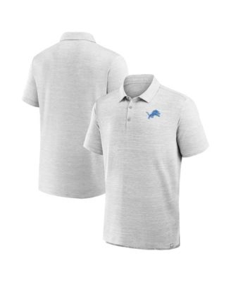 Мужская поло-рубашка Heather Gray с логотипом Detroit Lions, Fanatics