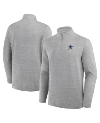 Fanatics Мужской свитшот Dallas Cowboys Clutch Quarter-Zip Pullover Heather Gray