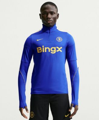 Nike Men's Blue Chelsea 2026/27 Strike Dri-FIT Long Sleeve Quarter-Zip Drill Jersey