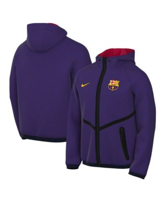 Nike мужская толстовка на молнии с капюшоном Dri-FIT цвета синяя, Барселона 2026/27, церемониальная коллекция