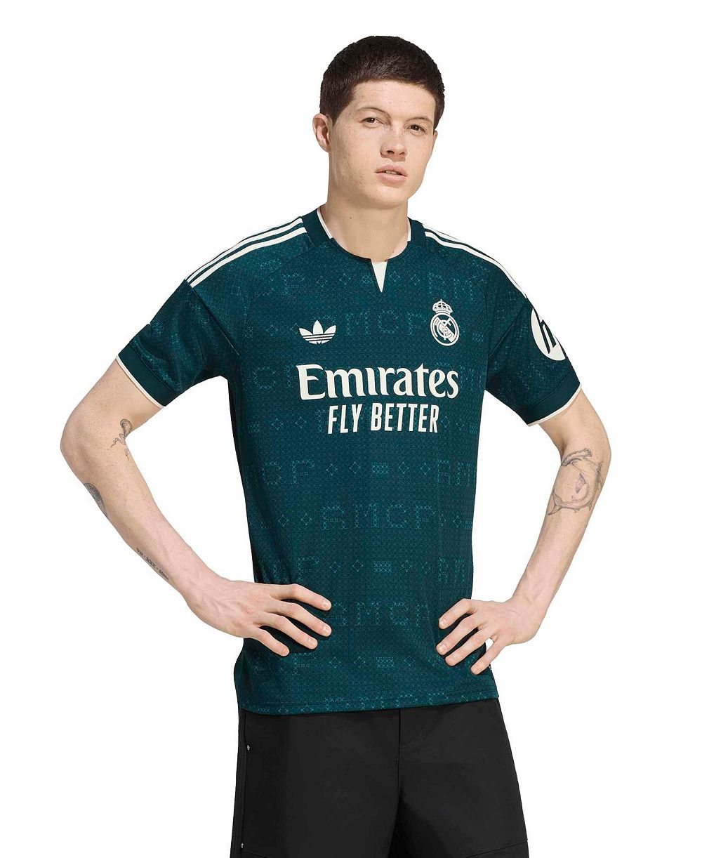 Мужская зеленая выездная реплика джерси Реал Мадрид 2026/27 от adidas