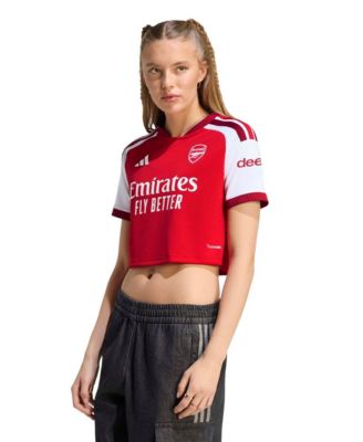 Adidas женская укороченная реплика домашней формы Arsenal 2026/27, красная