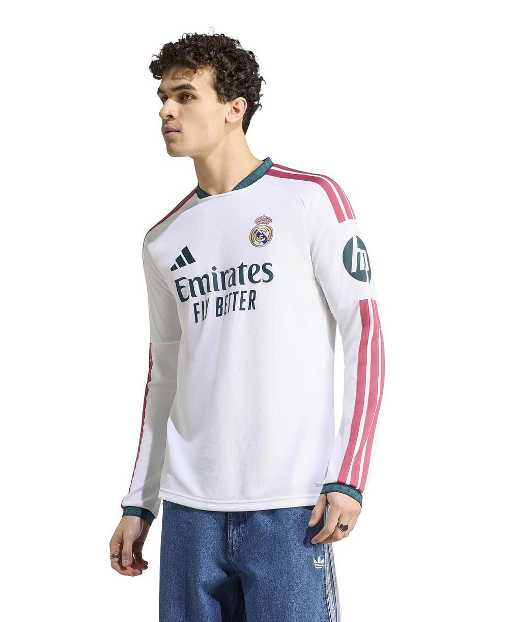 Adidas Men's White Real Madrid 2026/27 Home Replica Long Sleeve Jersey
