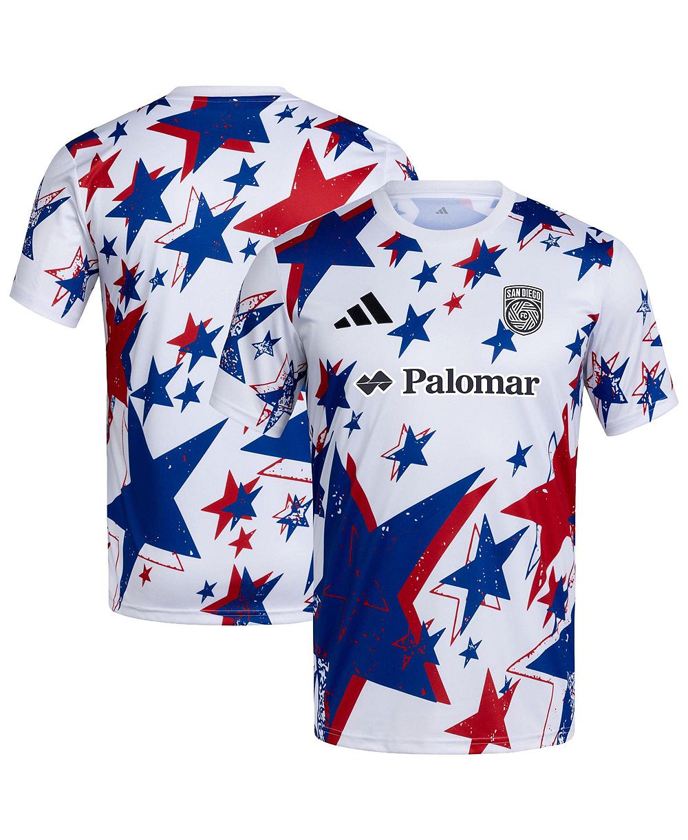 adidas Men's White San Diego FC 2026 Americana Pre-Match Jersey