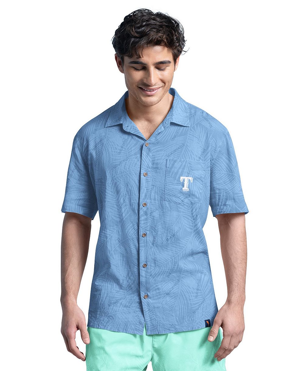 Margaritaville Men's Blue Texas Rangers Full-button front Shirt