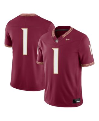 Nike Men's 1 Garnet Florida State Seminoles Home Vapor F.U.S.E. Stitched Limited Jersey