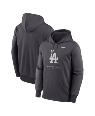 Мужская толстовка Nike Anthracite Los Angeles Dodgers Therma-FIT