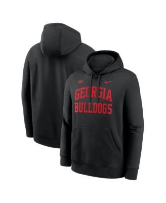 Nike Мужская черная Georgia Bulldogs Primetime Arched Club Fleece Pullover Sweatshirt Hoodie