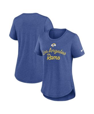 Женская футболка Nike Heather Royal Los Angeles Rams Strong Safety, трикотажная смесь