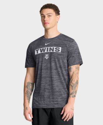 Мужская футболка Nike Black Minnesota Twins Velocity Dri-FIT
