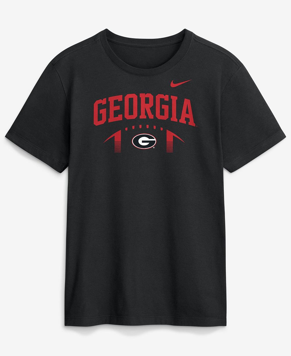 Nike Men's Black Georgia Bulldogs Primetime Football Icon T-Shirt