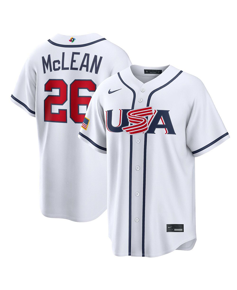 Nike мужская бейсбольная джерси Nolan M белая, США, World Baseball Classic 2026, домашняя