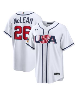 Nike мужская бейсбольная джерси Nolan M белая, США, World Baseball Classic 2026, домашняя