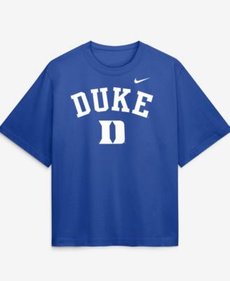 Nike Women's Royal Duke Blue Devils Arch Logo Boxy T-Shirt
