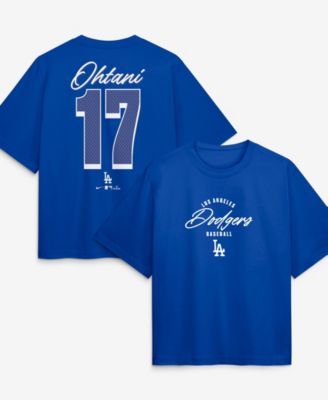 Женская футболка Nike с именем и номером Shohei Ohtani, цвет Royal, Los Angeles Dodgers, Premium Essentials, оверсайз