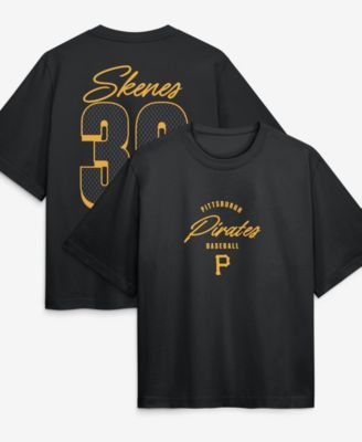 Nike Женская Paul Skenes Black Pittsburgh Pirates Premium Essentials Boxy Name Number T-Shirt