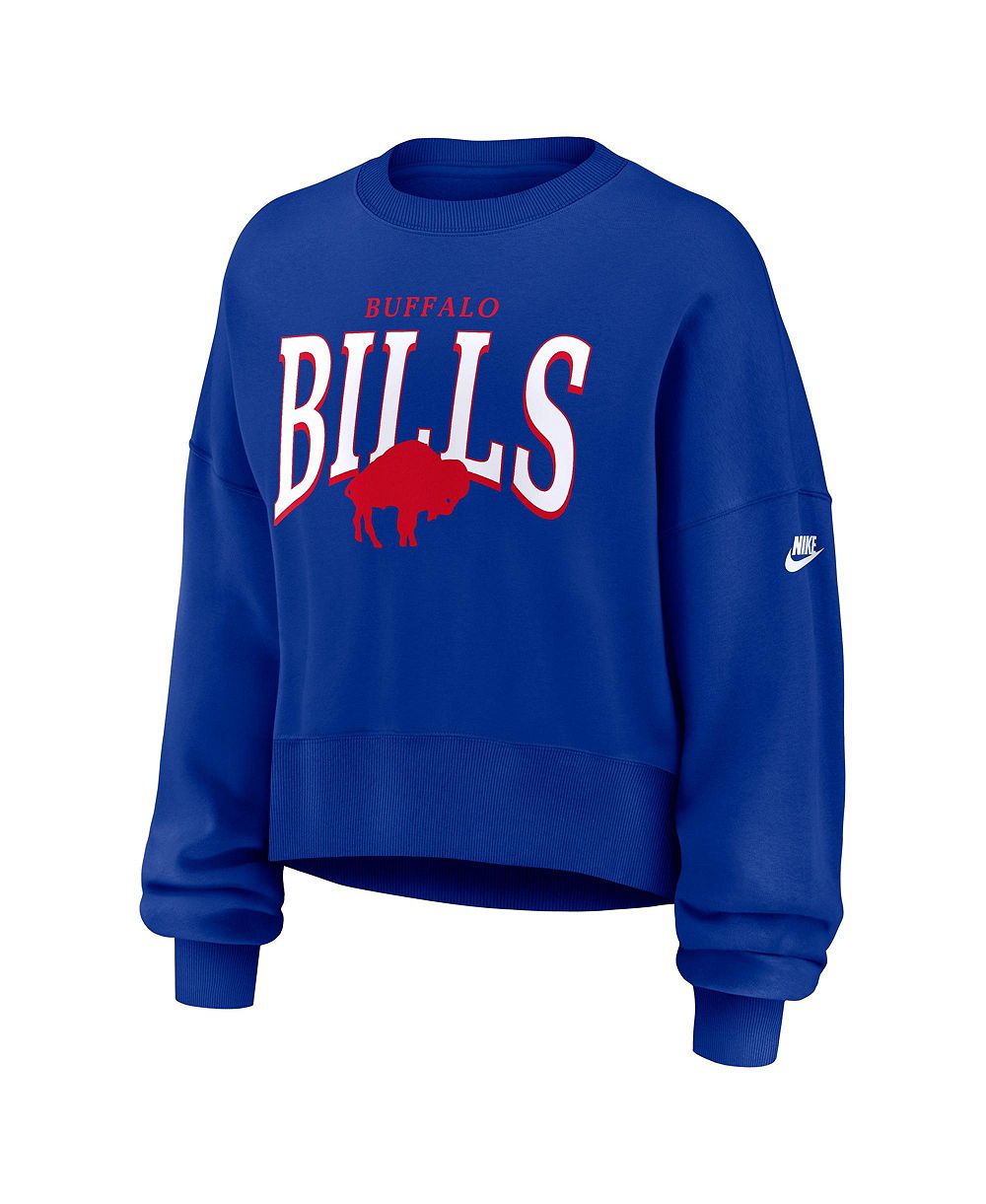 nike женская оверсайз флисовая толстовка phoenix royal buffalo bills