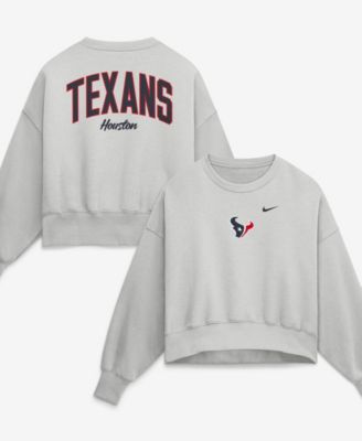 Женская оверсайз толстовка Nike Gray Houston Texans Primetime Phoenix из флиса