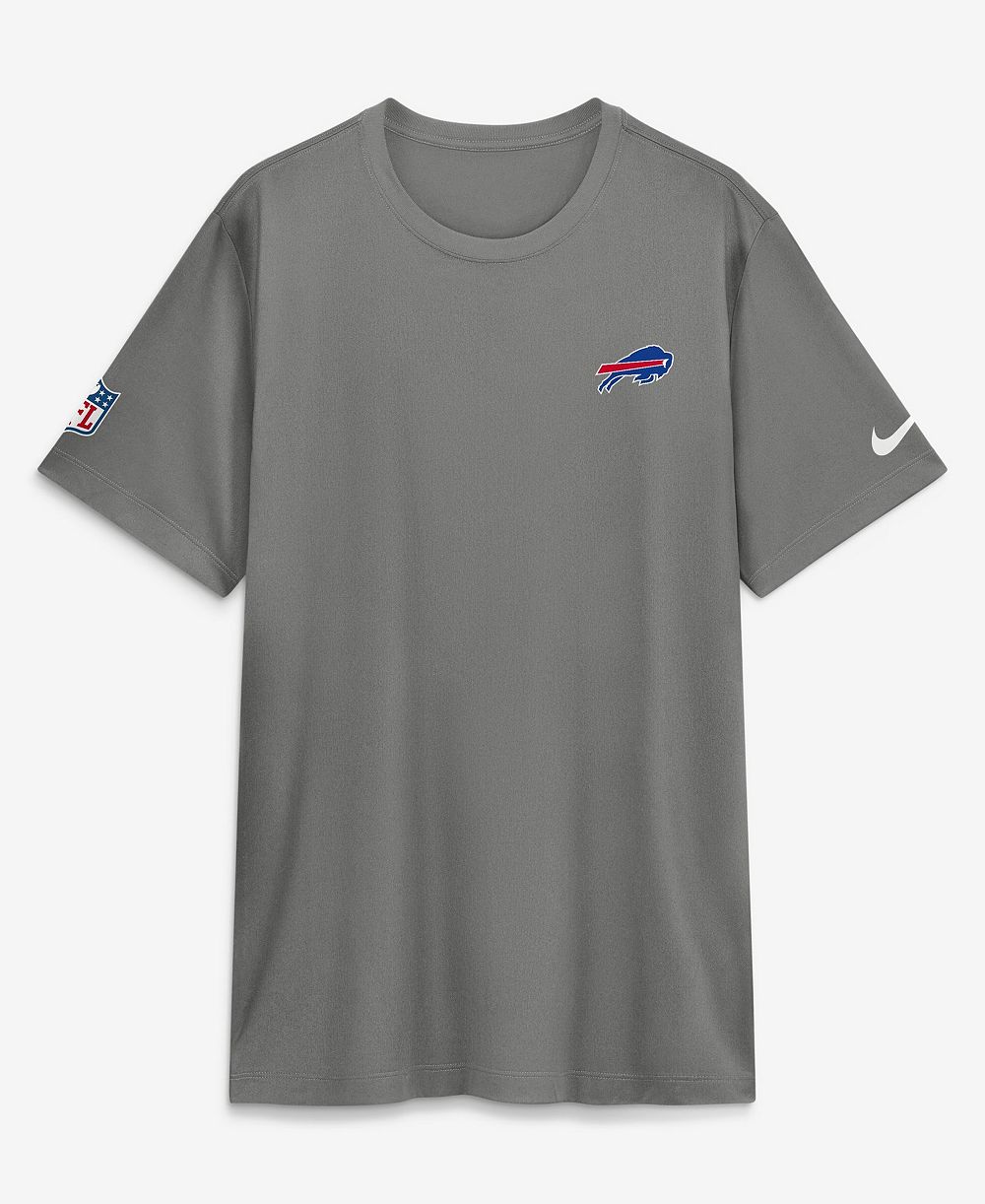 Nike Men's Gray Buffalo Bills Alt Legend Small Logo Dri-FIT T-Shirt