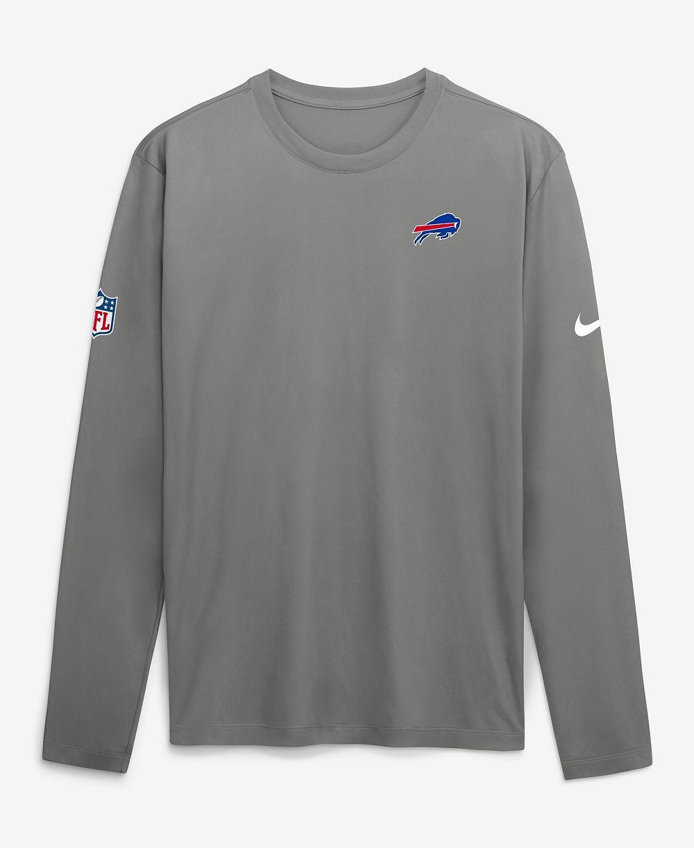 Nike Men's Gray Buffalo Bills Legend Small Logo Dri-FIT Long Sleeve T-Shirt