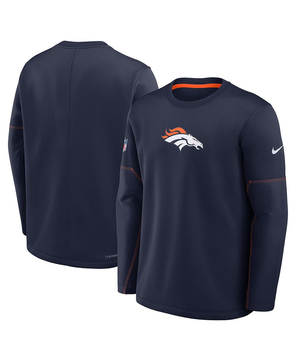Мужской потайной свитшор Nike Denver Broncos Sideline Coaches из материала Therma-FIT