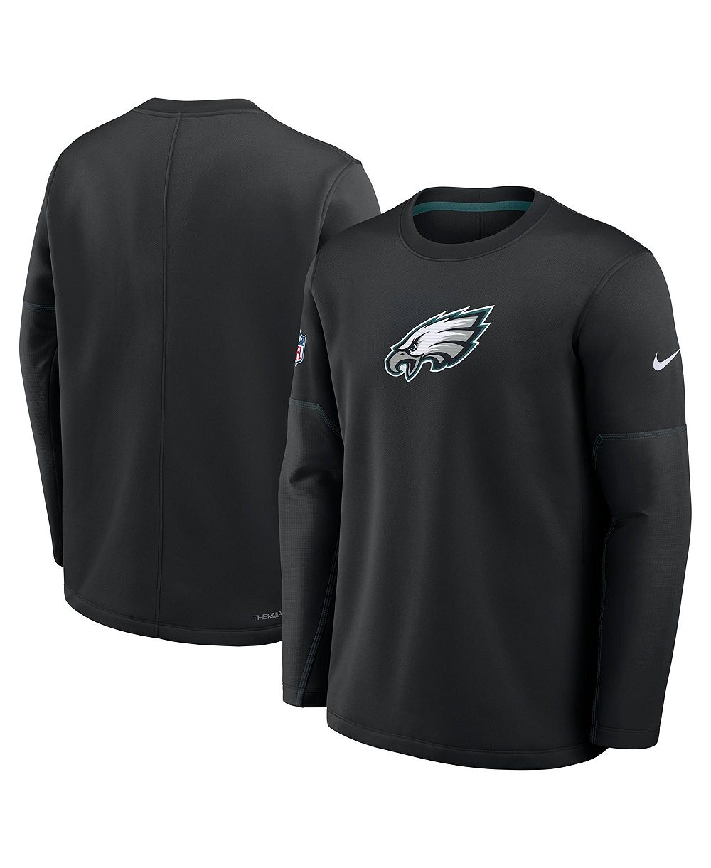 Мужская толстовка Nike Black Philadelphia Eagles Sideline Coaches Team Present Therma-FIT