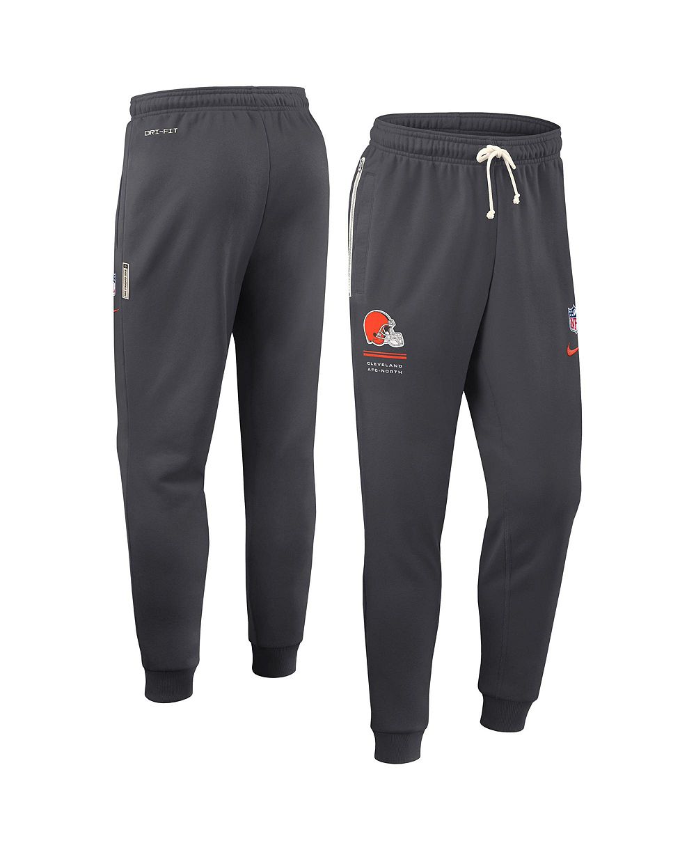 Nike Men's Charcoal Cleveland Browns Sideline Standard Issue Touchback Kick Dri-FIT Taper Pants