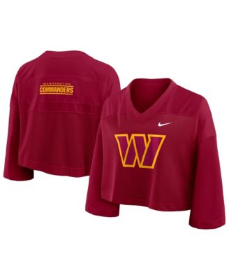 Nike Женская укороченная джерси Washington Commanders Rewind Mesh Dri-FIT