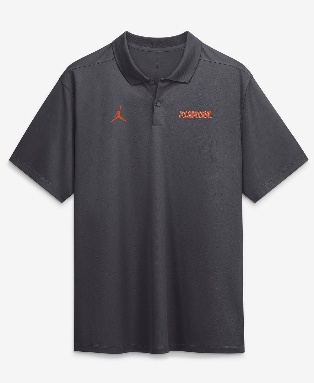 Мужская рубашка-поло Jordan Florida Gators Dri-FIT Victory Anthracite