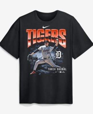 Мужская футболка Nike Tarik Skubal Black Detroit Tigers Enlarged Player Graphic Max90 Heavyweight