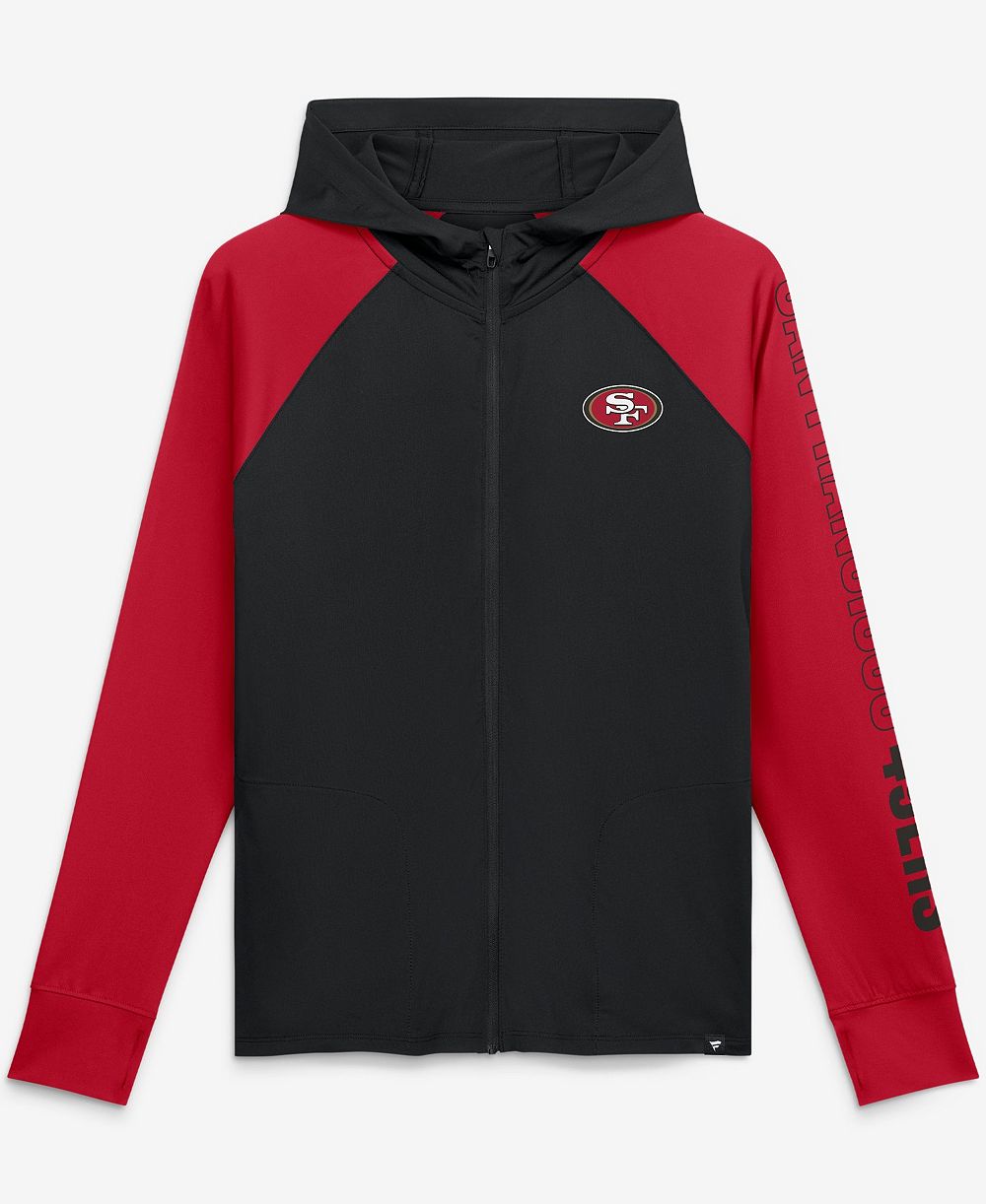 Fanatics Женская толстовка на молнии San Francisco 49ers Cornerback Blitz Black/Scarlet